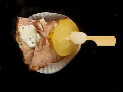 Plak rollade met mosterdsaus