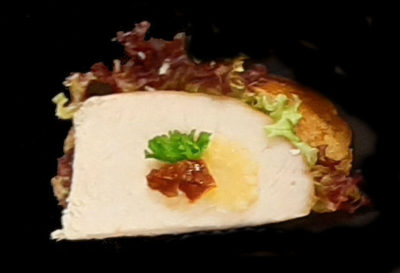 Stokbroodje met gerookte kipfilet
